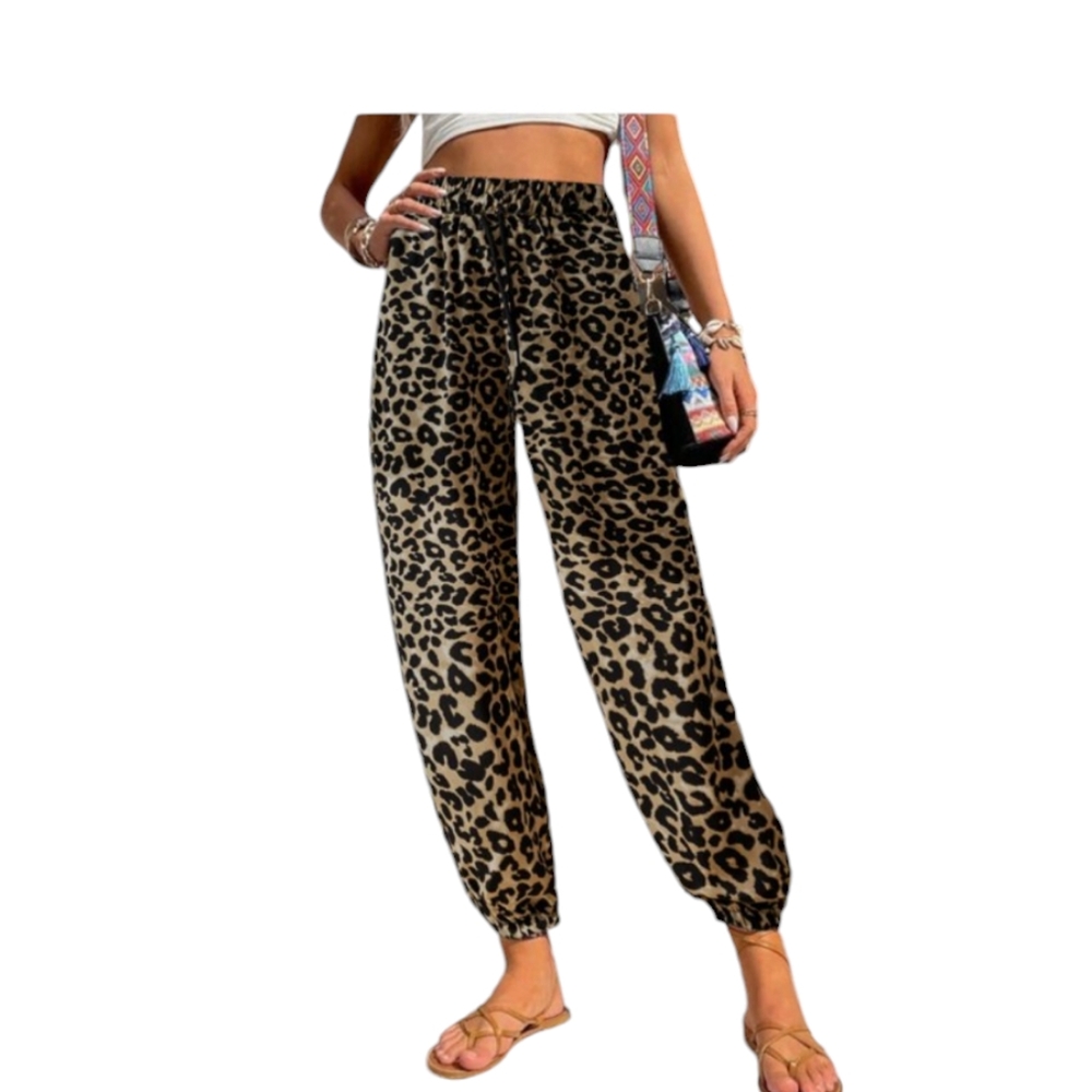 NWT CHASER LEOPARD PRINT JOGGER TROUSERS
